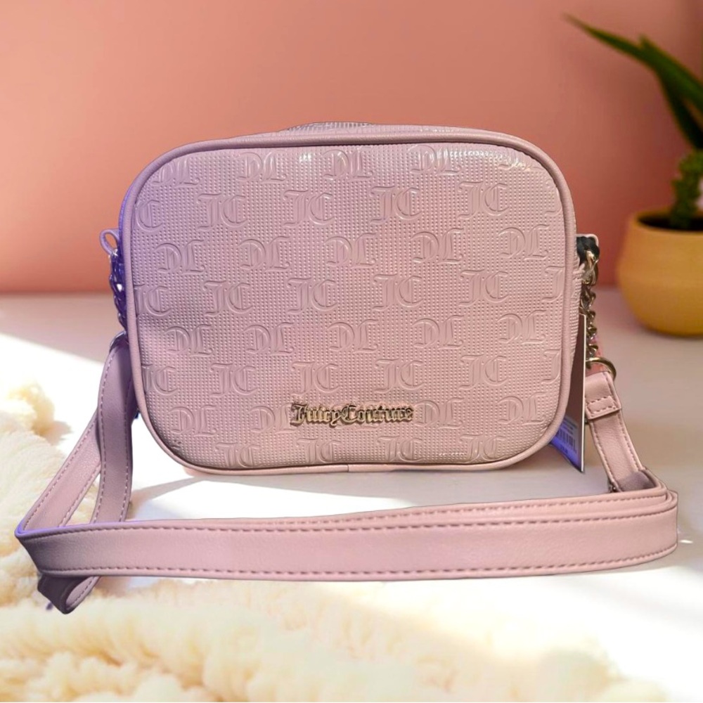 Juicy Couture Los Angeles NWT Beautiful Mauve Camera Crossbody Bag Purse (P078) - Picture 1 of 8